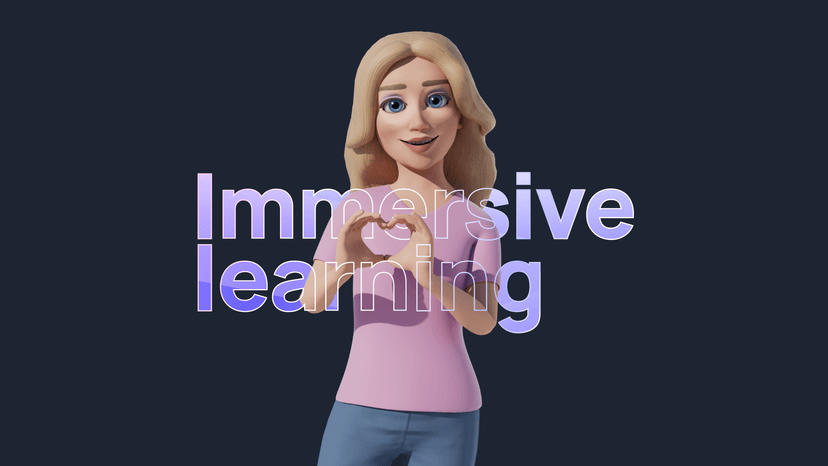 Immersive learning with a 3D animated Character by We Are Learning